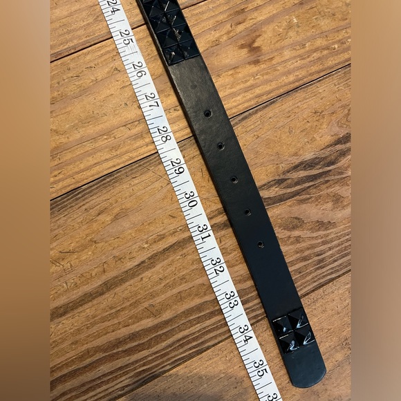 Genuine Leather Punk Rock Studded Belt-Black - Picture 7 of 7